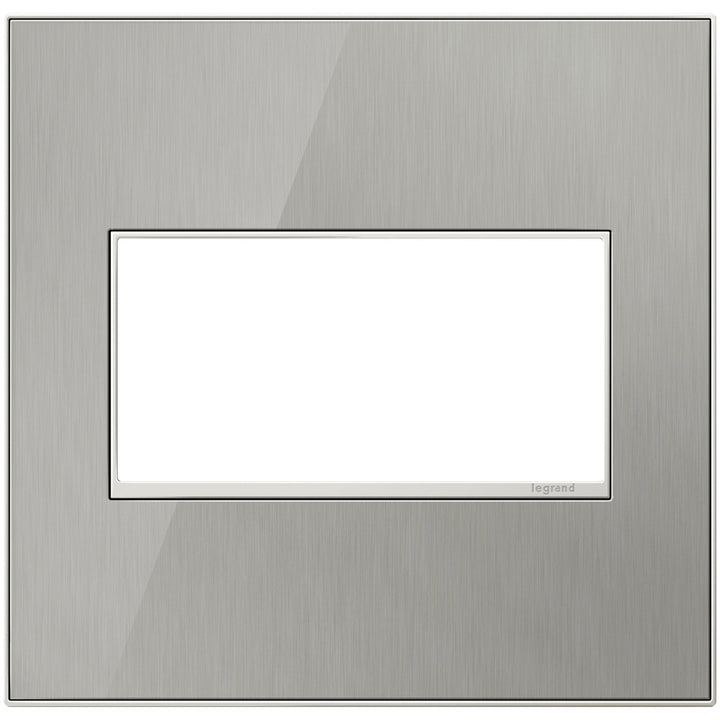 Legrand Brushed Stainless Wall Plate