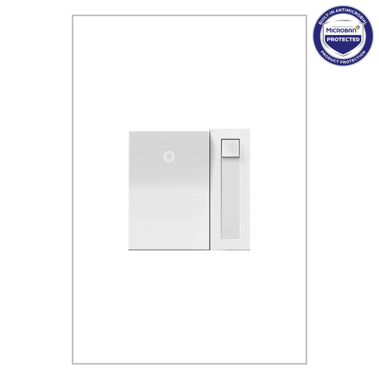 Legrand Paddle Dimmer, 450W (CFL, LED, Incandescent/Halogen) Lighting Controls Legrand White  