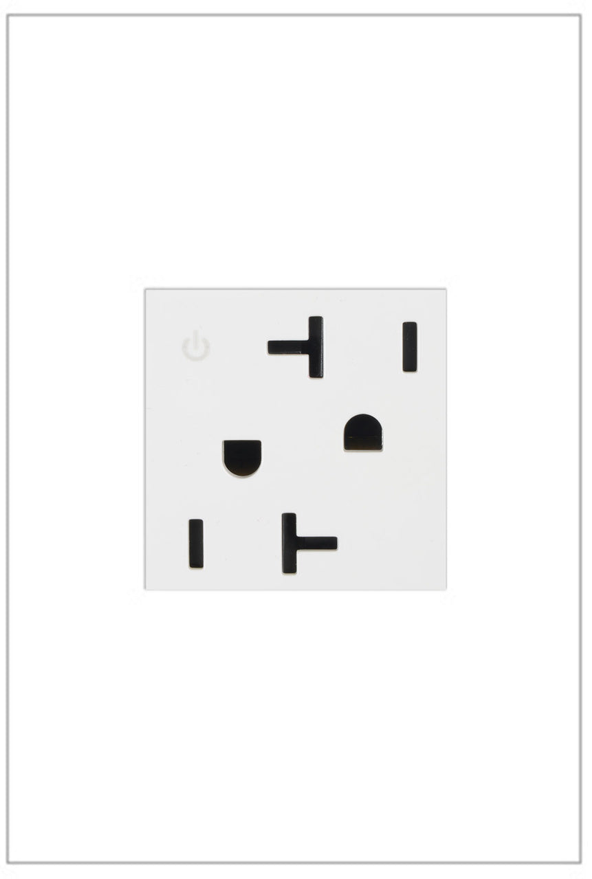 Legrand Tamper-Resistant Dual Controlled Outlet, 20A Outlets Legrand White  