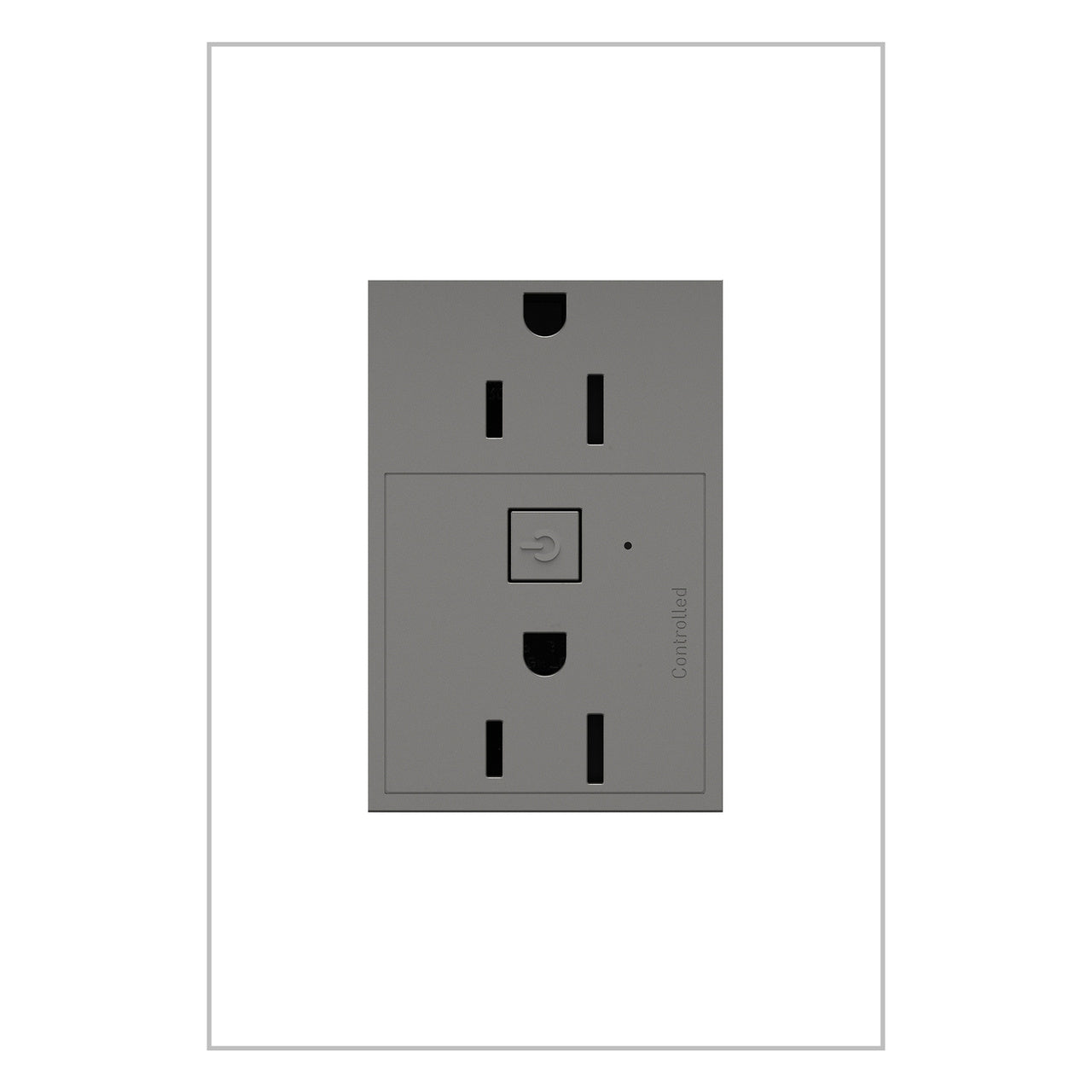 adorne® Smart 15A Outlet with Netatmo, Plus-Size, Lighting Controls Legrand Magnesium  