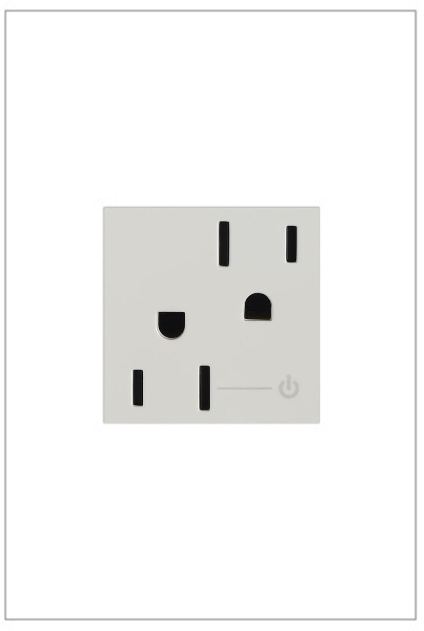 Legrand Tamper-Resistant Half Controlled Outlet Lighting Controls Legrand White  