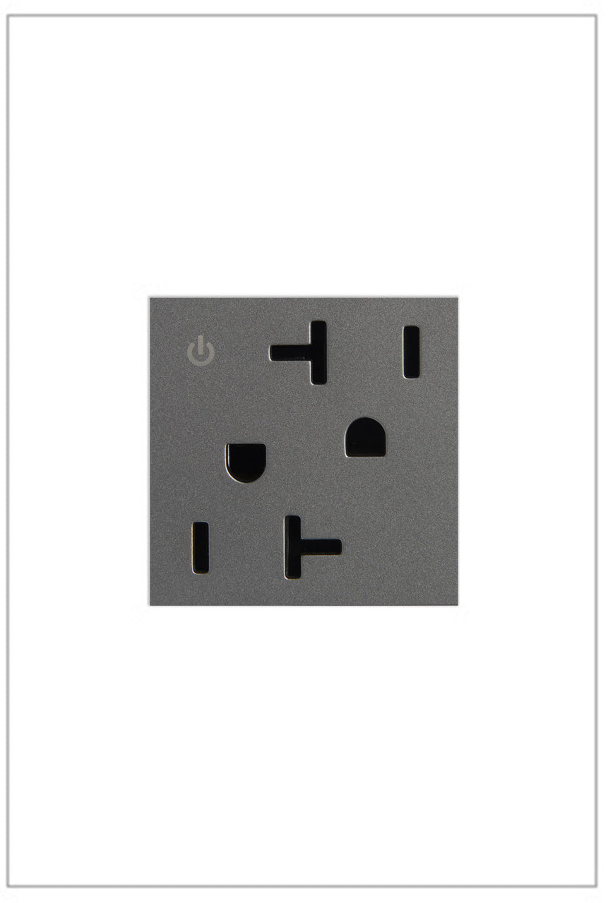 Legrand Tamper-Resistant Dual Controlled Outlet, 20A Lighting Controls Legrand Magnesium  