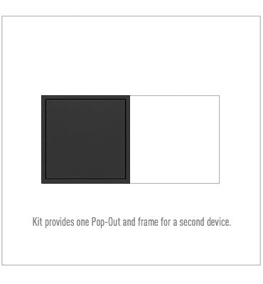 Legrand Pop-Out Outlet, 2-Gang Lighting Controls Legrand Graphite  