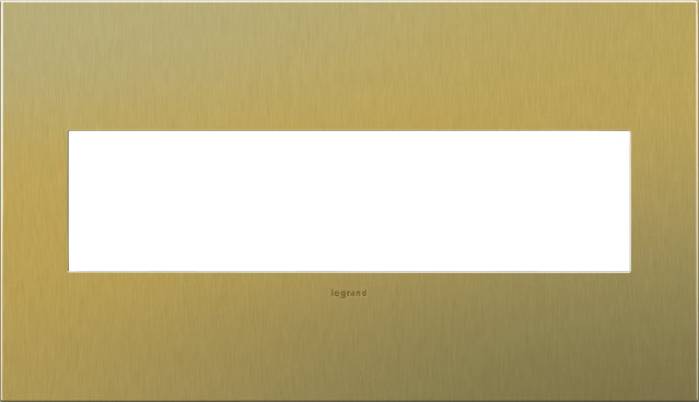 Legrand Brushed Satin Brass Wall Plate