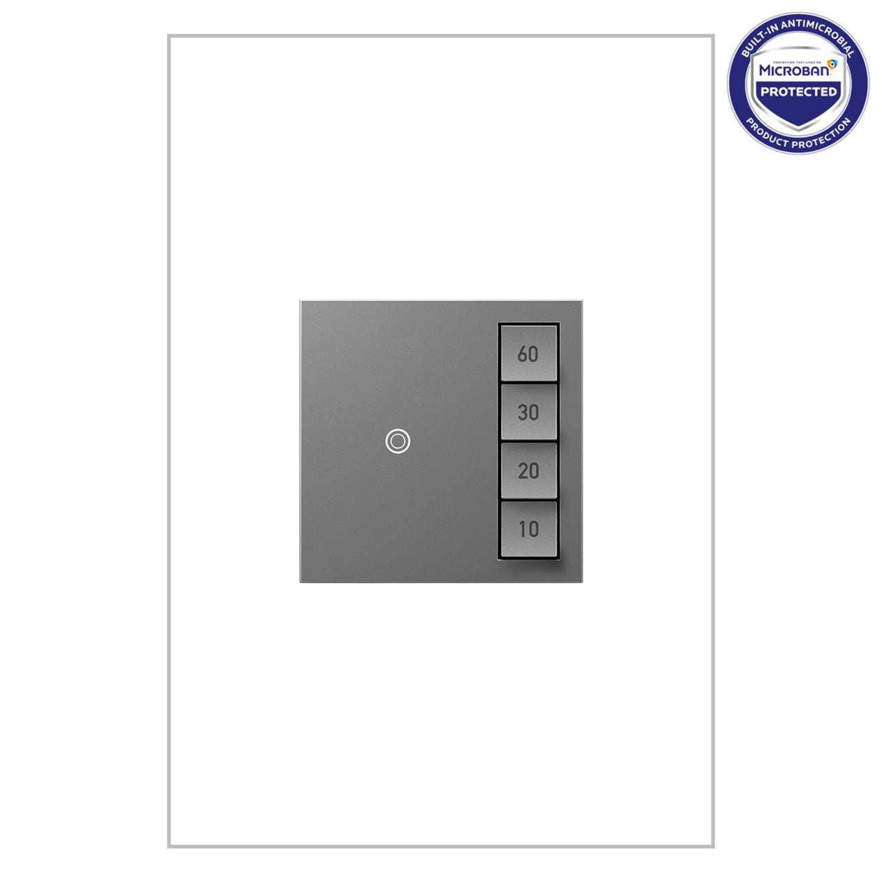 Legrand Manual-ON/Timed-OFF SensaSwitch Lighting Controls Legrand Magnesium  