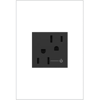 Legrand Tamper-Resistant Half Controlled Outlet Lighting Controls Legrand Graphite  