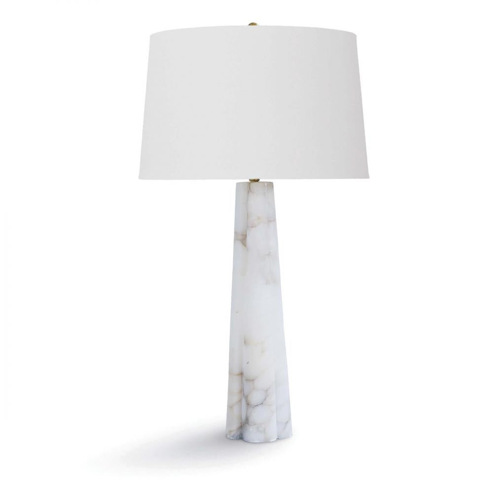 Regina Andrew Quatrefoil Alabaster Table Lamp Table Lamps Regina Andrew   