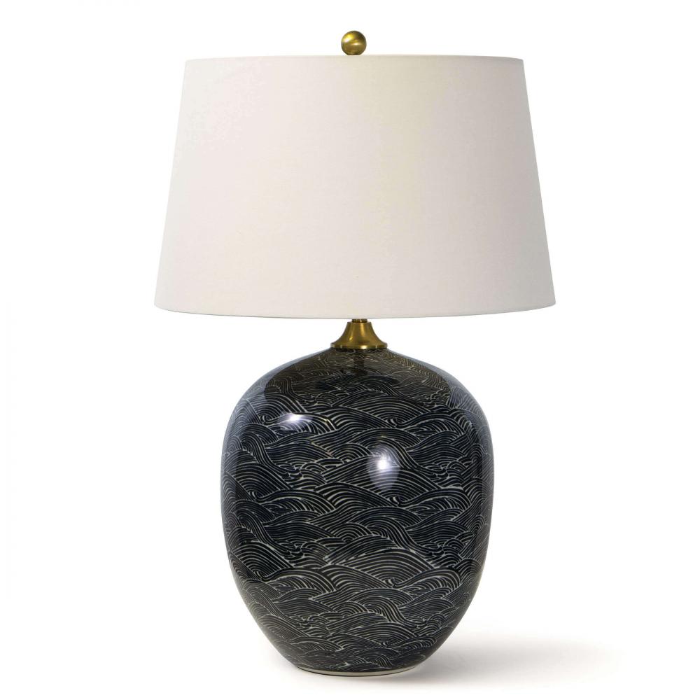 Regina Andrew  Harbor Ceramic Table Lamp (Black) Lamp Regina Andrew   