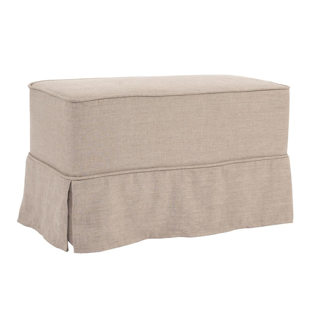 Howard Elliott Collection Universal Bench Linen Slub Natural - Skirted  Howard Elliott Collection   