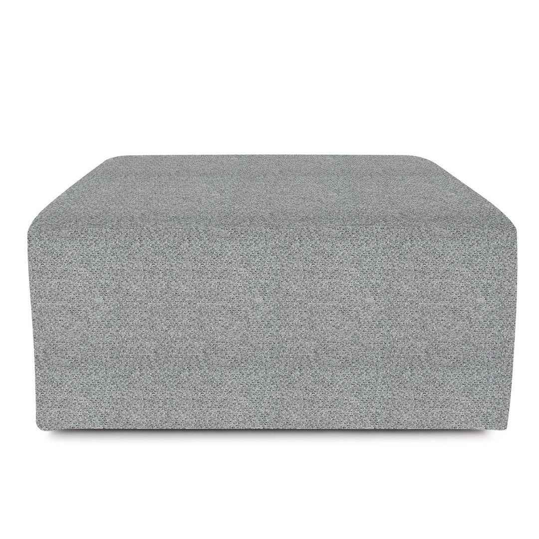 Howard Elliott Collection Universal Square Ottoman Panama Stone Ottomans Howard Elliott Collection   