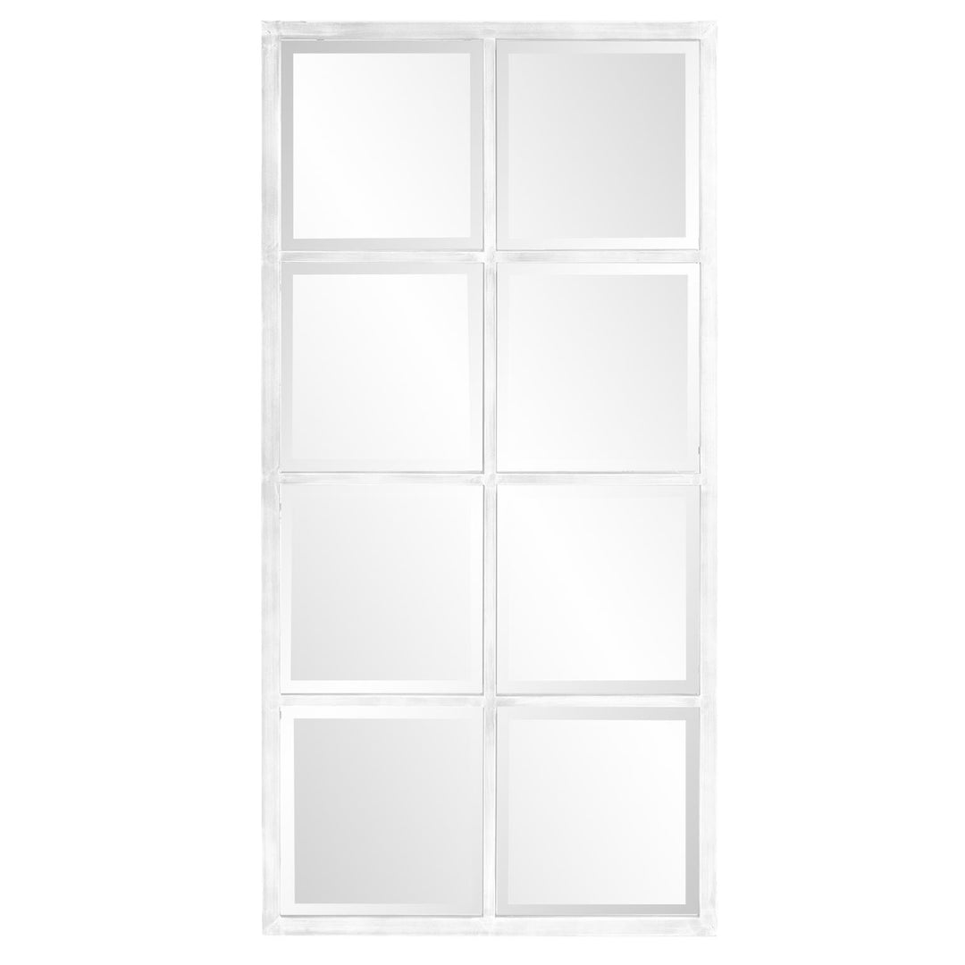 Howard Elliott Collection Atrium White Washed Windowpane Mirror Mirrors Howard Elliott Collection   