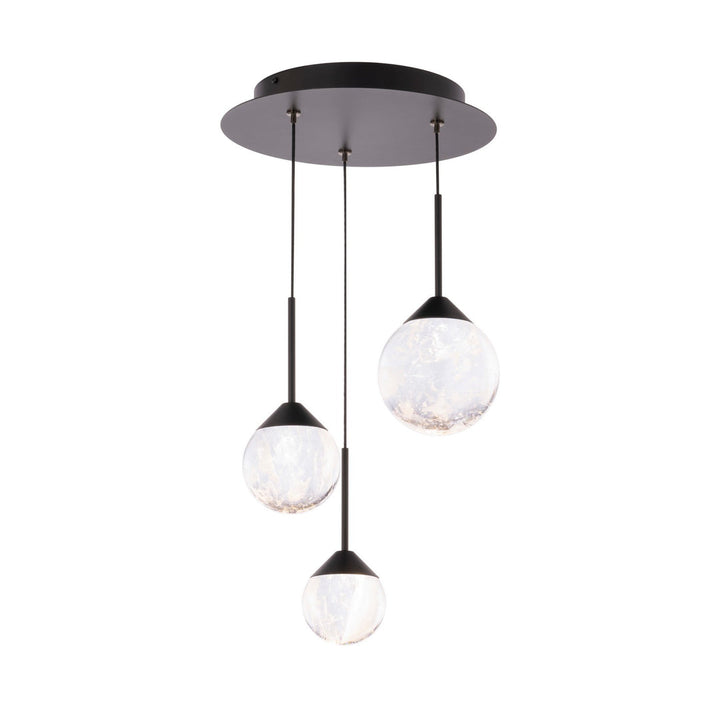 Schonbek Beyond  Quest 13 Light Multi-Light Pendant Pendants Schonbek Beyond Black OPTIC HAZE 