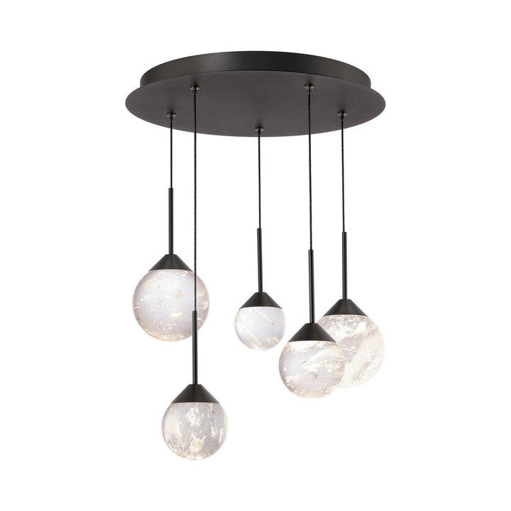 Schonbek Beyond  Quest 15 Light Multi-Light Pendant Pendants Schonbek Beyond Black OPTIC HAZE 