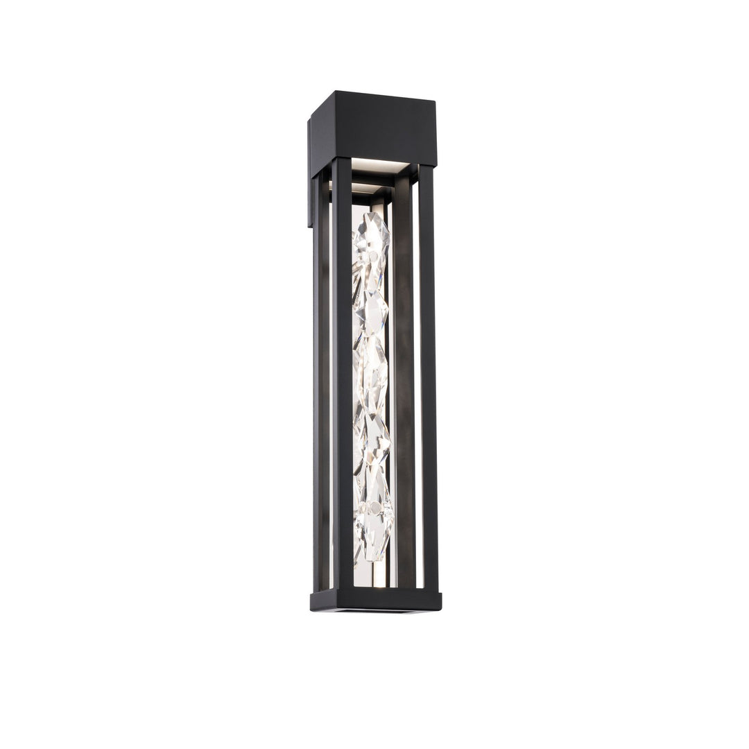 Schonbek Beyond  Polar 22in Outdoor Wall Light Outdoor Wall Lights Schonbek Beyond Black OPTIC CRYSTAL 