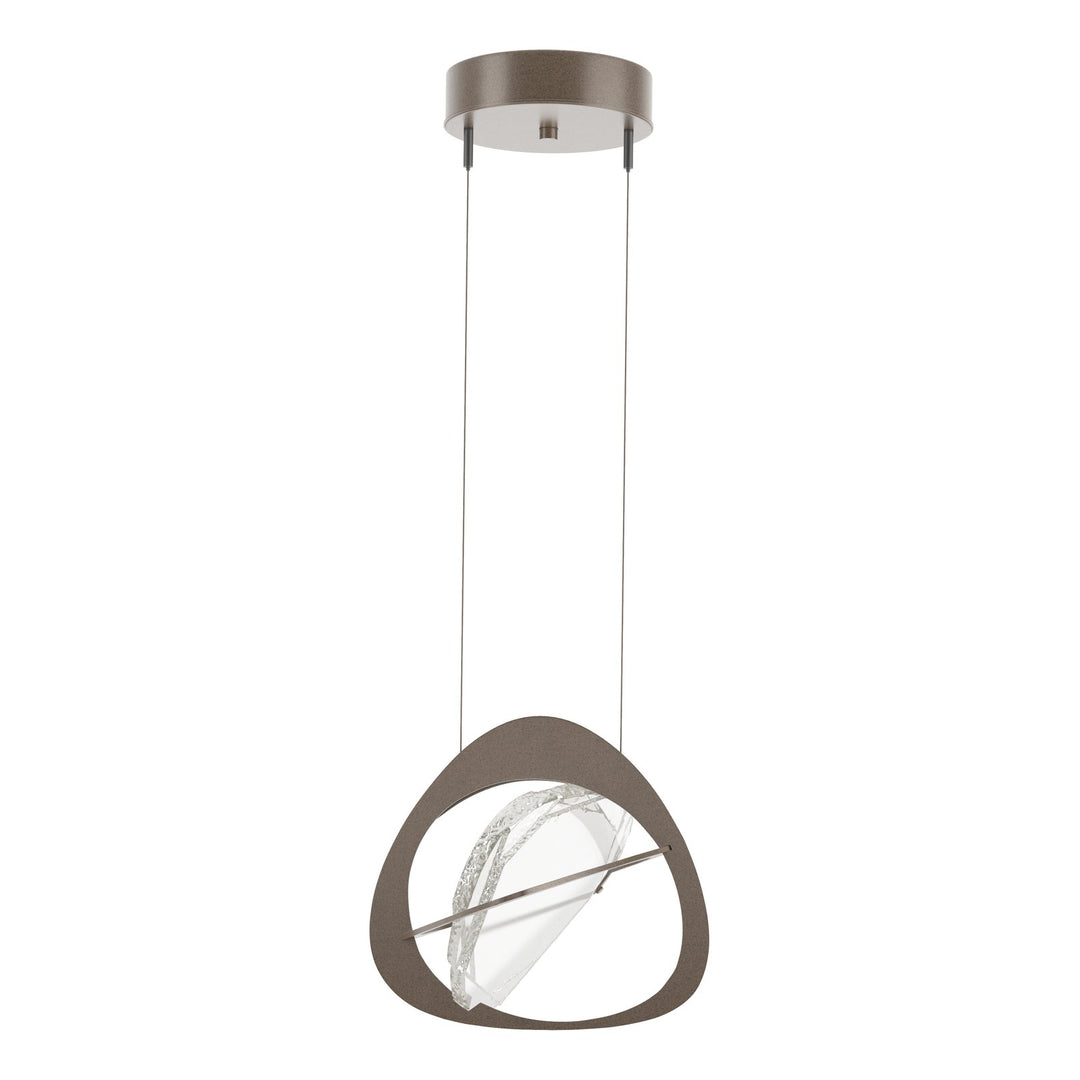 Venn Pendant Pendants Hubbardton Forge Bronze 11.6x12.9x10.8 Clear Glass (ZM)