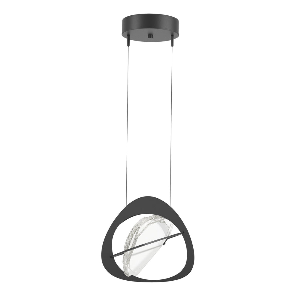 Venn Pendant Pendants Hubbardton Forge Black 11.6x12.9x10.8 Clear Glass (ZM)