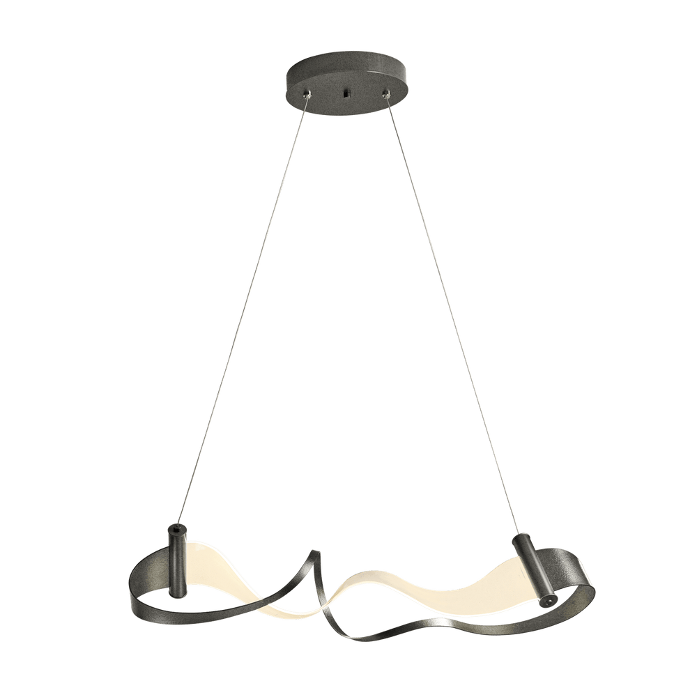 Zephyr LED Pendant Pendants Hubbardton Forge Natural Iron 38.5x10.5x9.3 