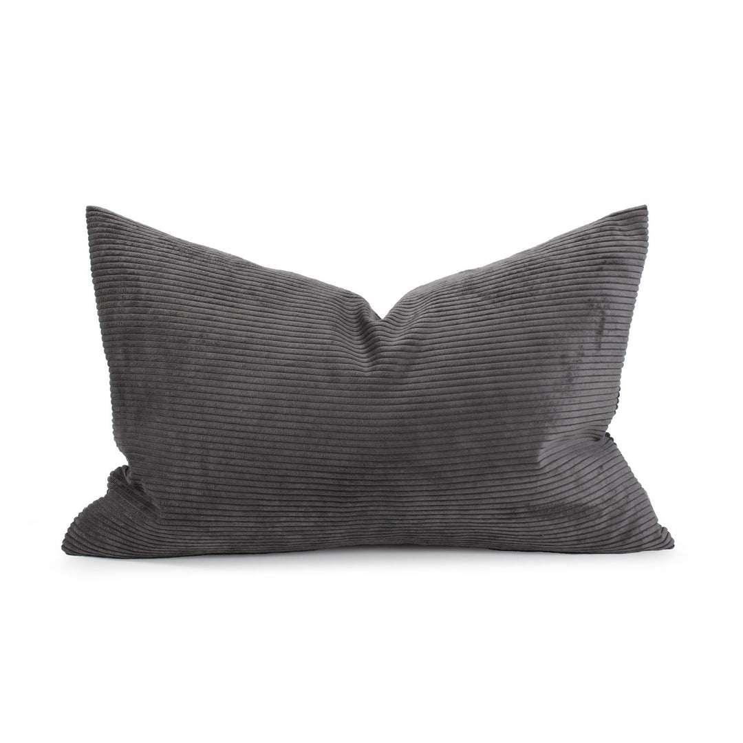 Howard Elliott Collection Pillow 14 x 22 Pana Charcoal - Poly Insert