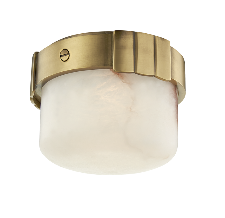 Hudson Valley Lighting Beckett Flush Mount Flush Mount Hudson Valley Lighting Aged Brass  