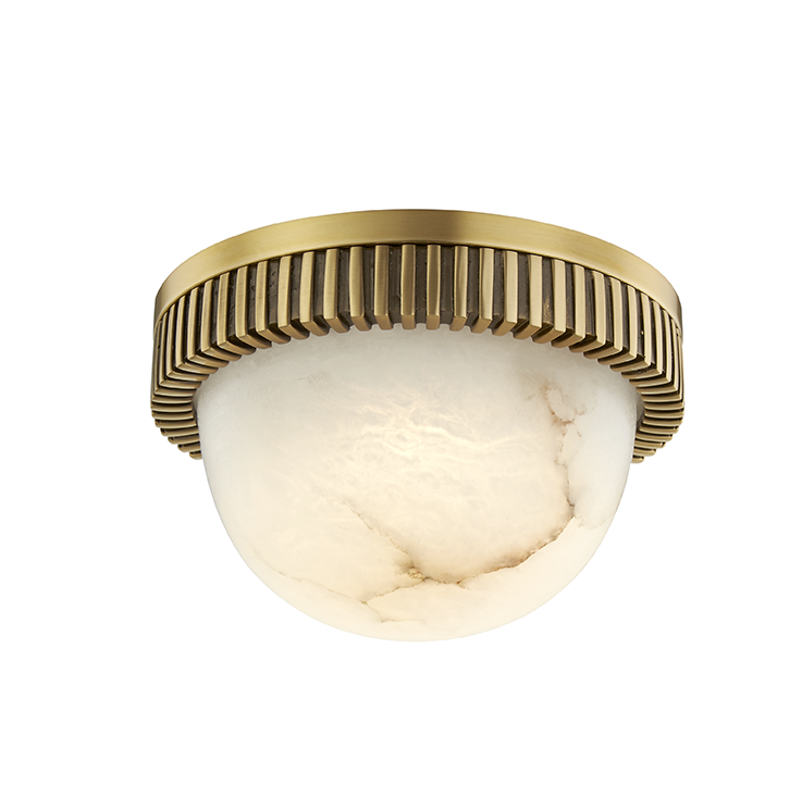 Hudson Valley Lighting Ainsley Flush Mount Flush Mount Hudson Valley Lighting Aged Brass  