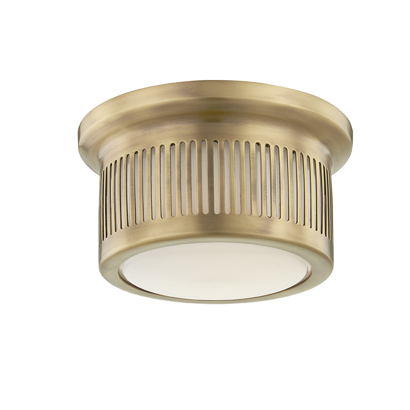 Hudson Valley Lighting Bangor Flush Mount Flush Mount Hudson Valley Lighting Aged Brass  