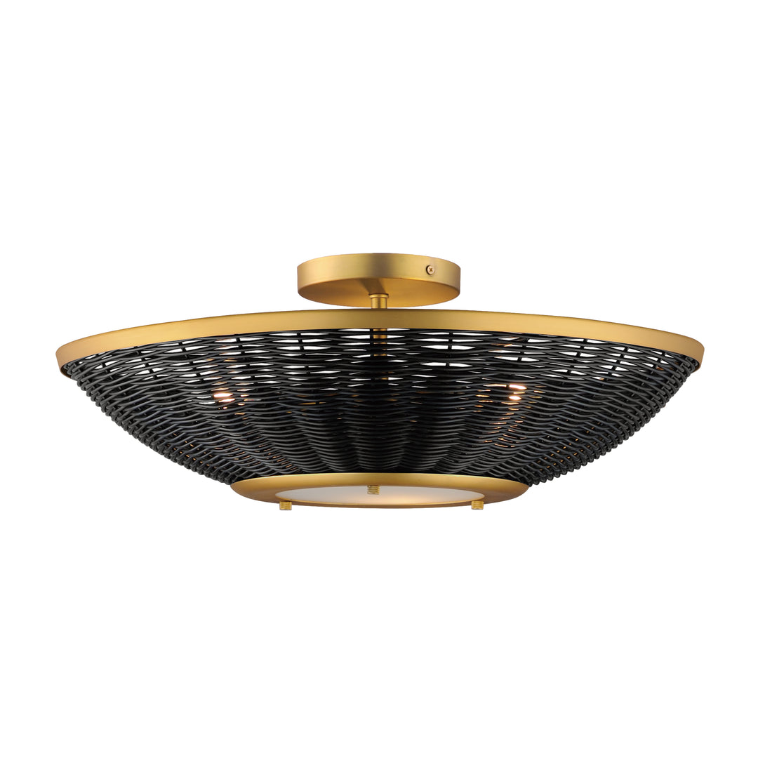 Maxim Rattan-Wall Sconce Wall Sconces Maxim   