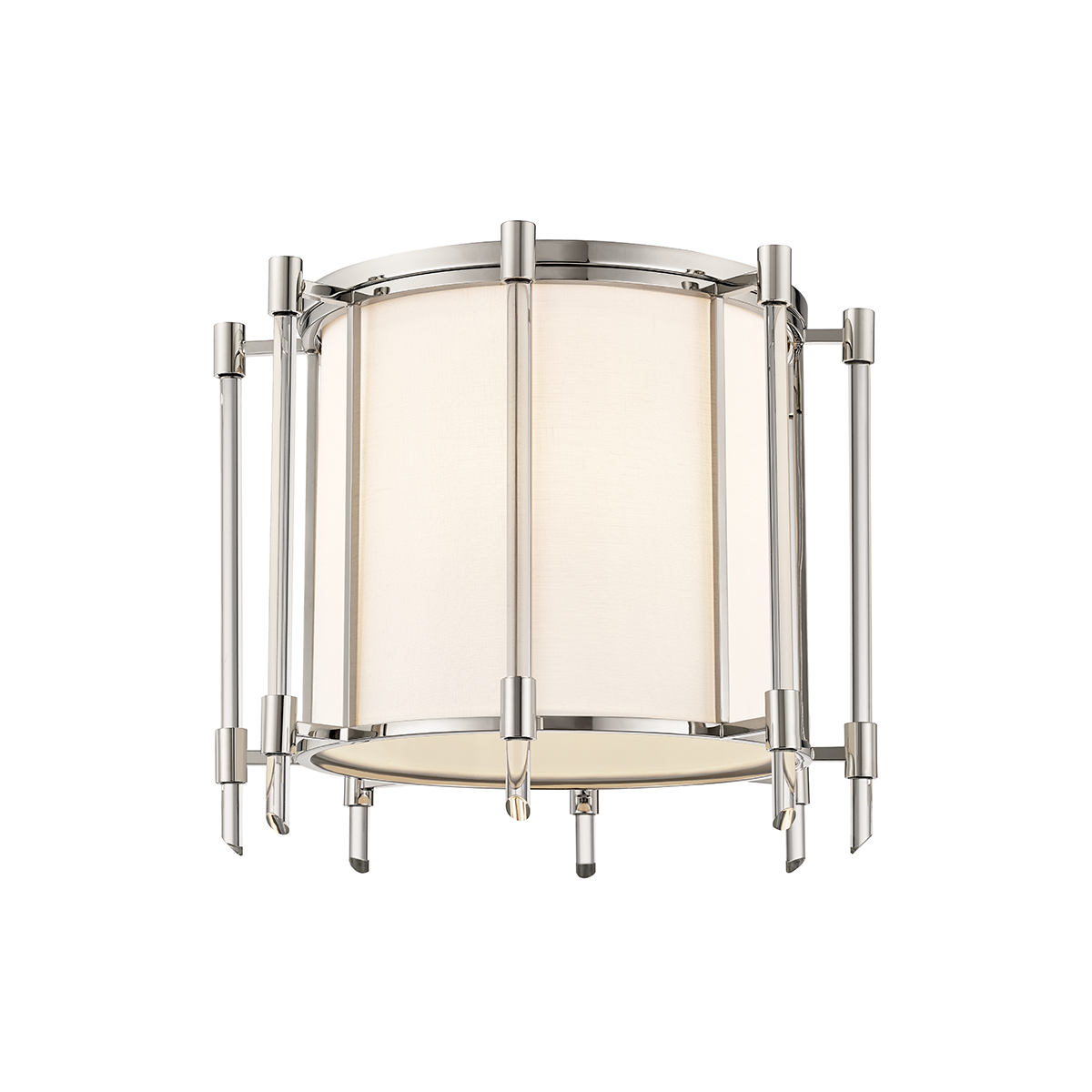 Hudson Valley Lighting Delancey Flush Mount Flush Mount Hudson Valley Lighting Polished Nickel  