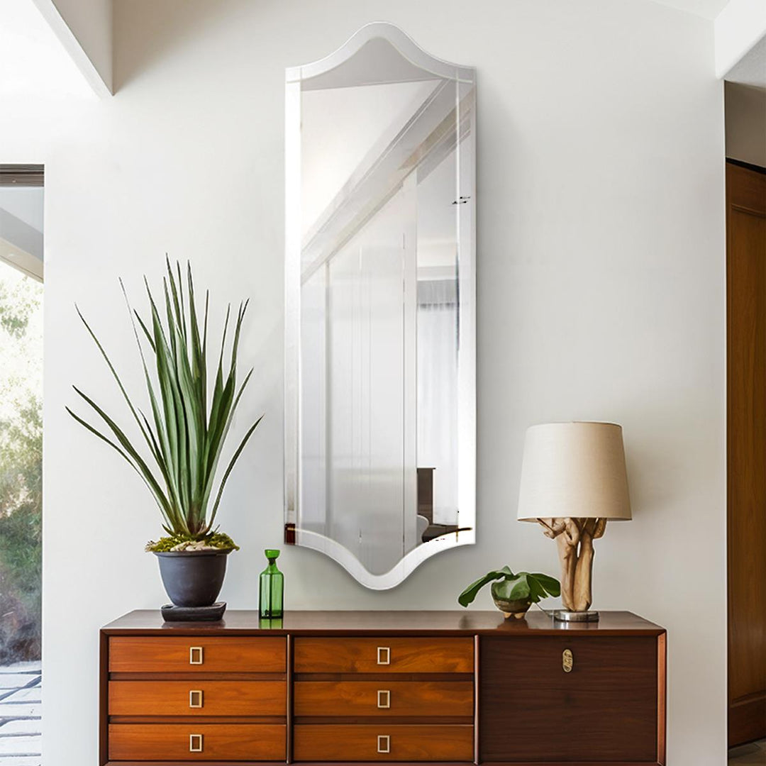 Howard Elliott Collection Whitby Frameless Scalloped Mirror Mirrors Howard Elliott Collection   