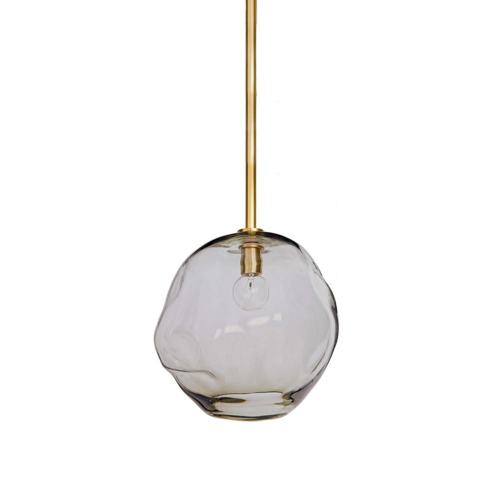 Regina Andrew Molten Pendant Large With Smoke Glass Pendants Regina Andrew   