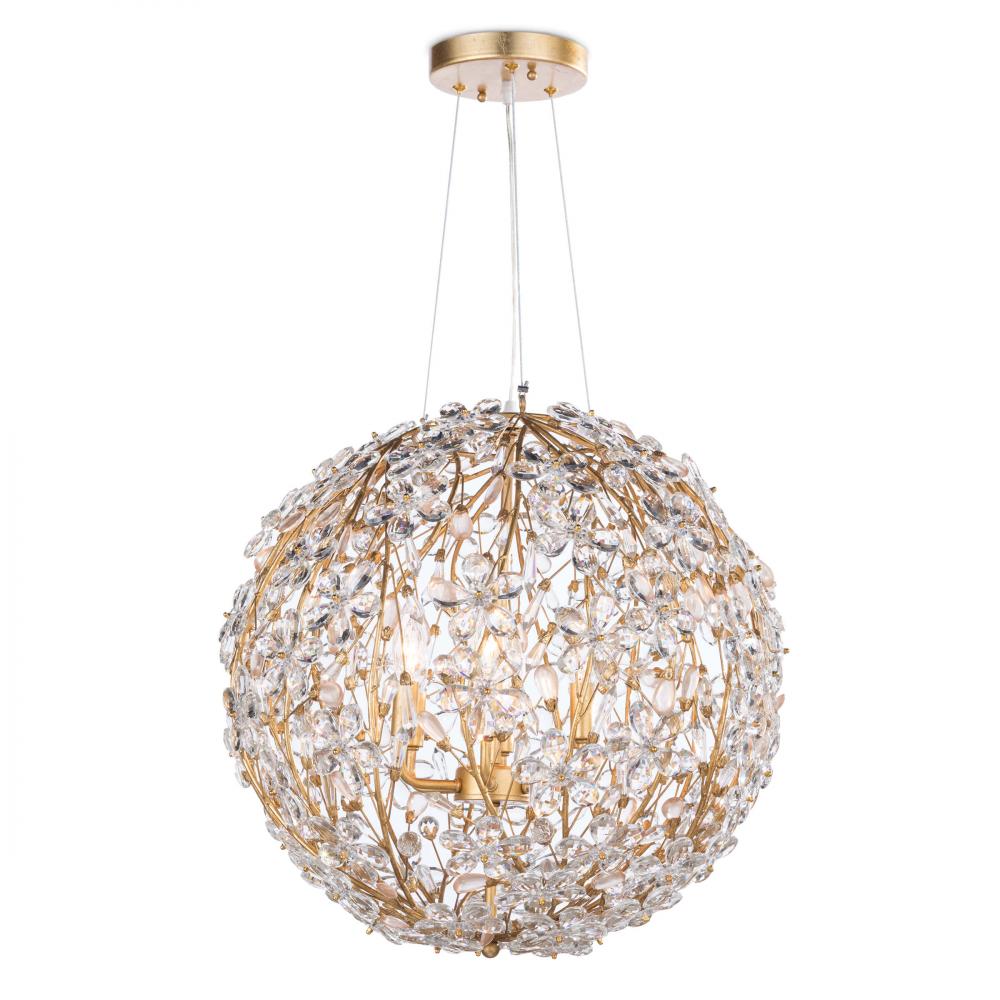 Regina Andrew  Cheshire Chandelier Small (Gold Leaf) Chandeliers Regina Andrew   