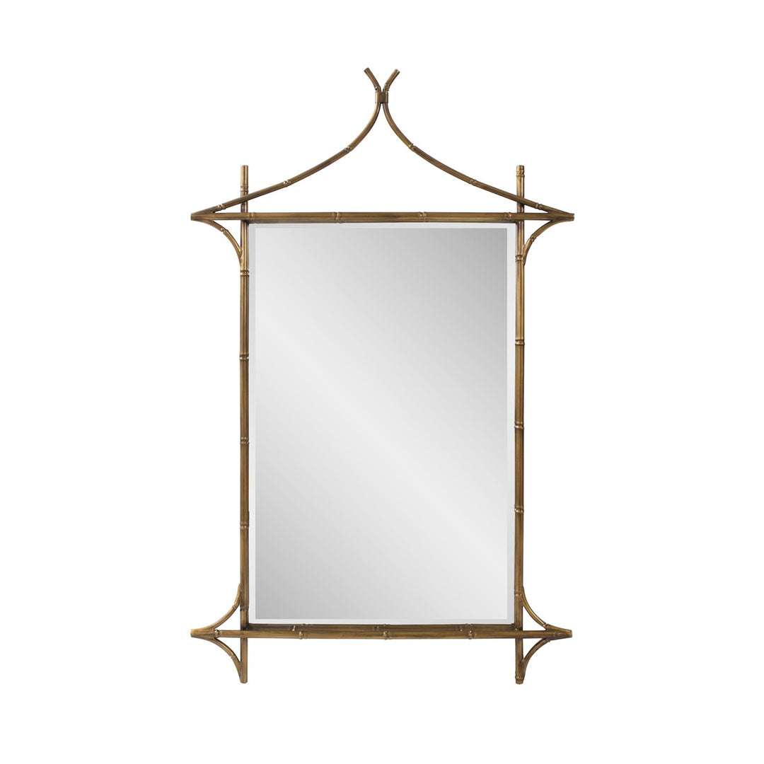 Howard Elliott Collection Moreau Metal Bamboo Styled Mirror