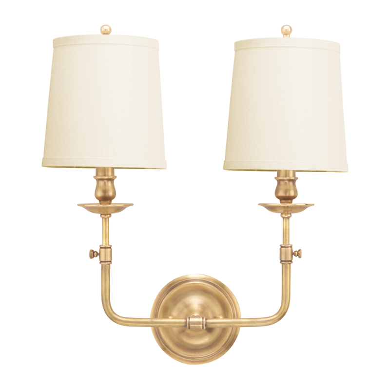 Hudson Valley Lighting Logan Wall Sconce Sconce Hudson Valley Lighting Aged Brass  