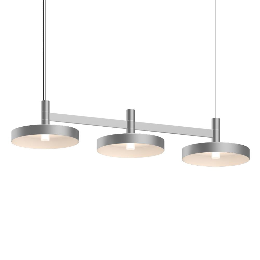 Sonneman Systema Staccato 3-Light Linear Pendant w/Pan Shades