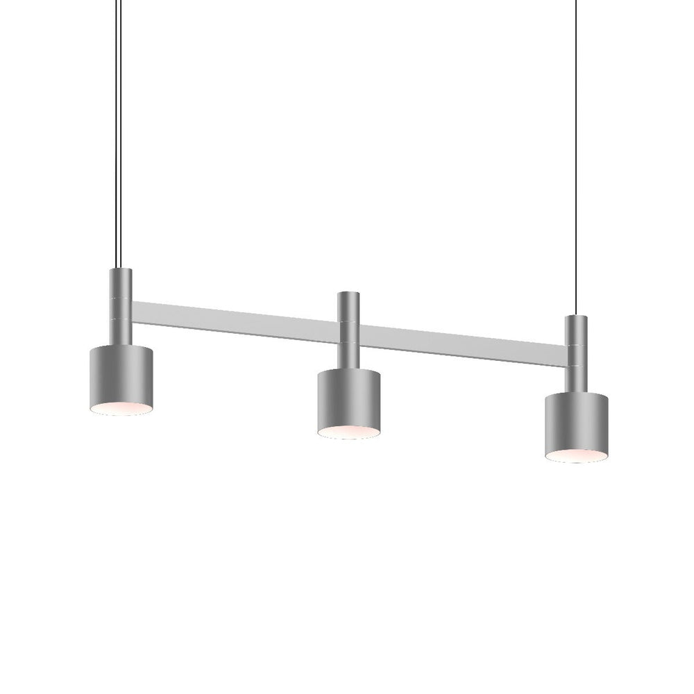 Sonneman Systema Staccato 3-Light Linear Pendant w/Drum Shades