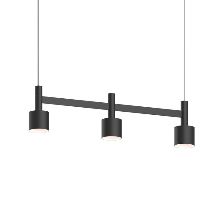 Sonneman Systema Staccato 3-Light Linear Pendant w/Drum Shades