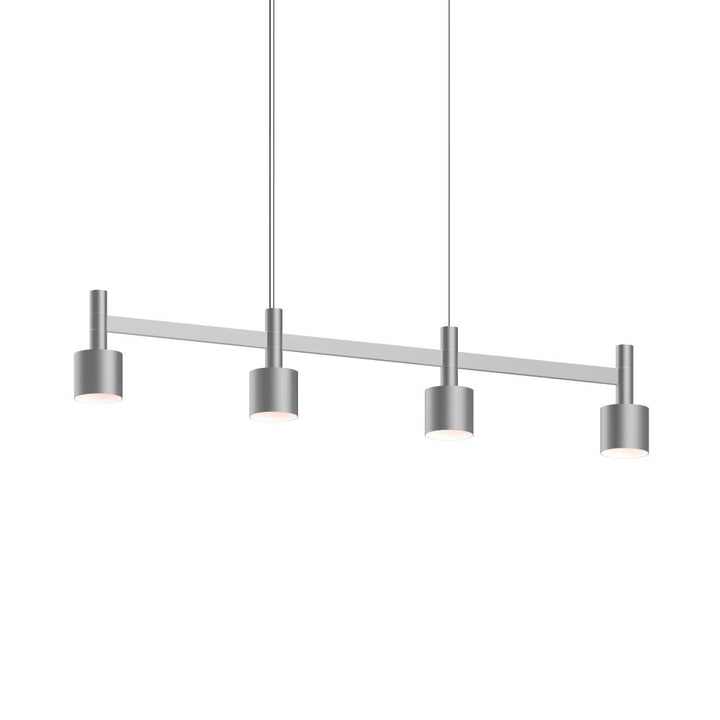 Sonneman Systema Staccato 4-Light Linear Pendant w/Drum Shades