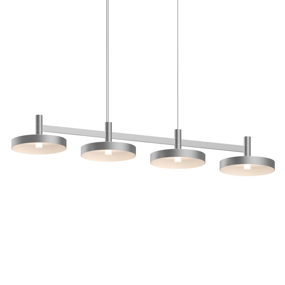 Sonneman Systema Staccato 4-Light Linear Pendant w/Pan Shades