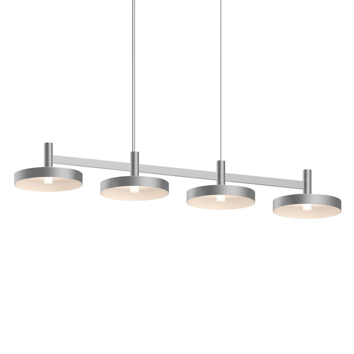 Sonneman Systema Staccato 4-Light Linear Pendant w/Pan Shades