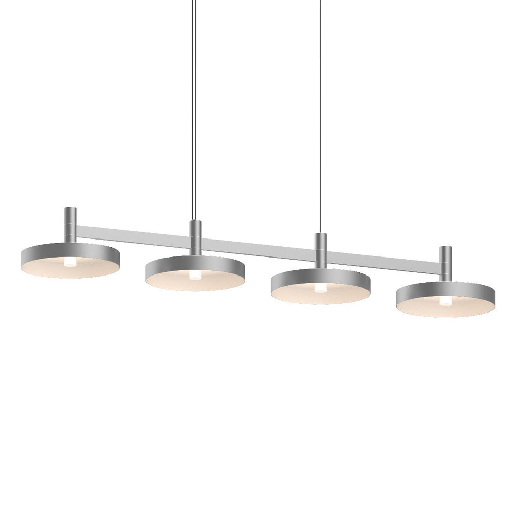 Sonneman Systema Staccato 4-Light Linear Pendant w/Pan Shades Pendants Sonneman   