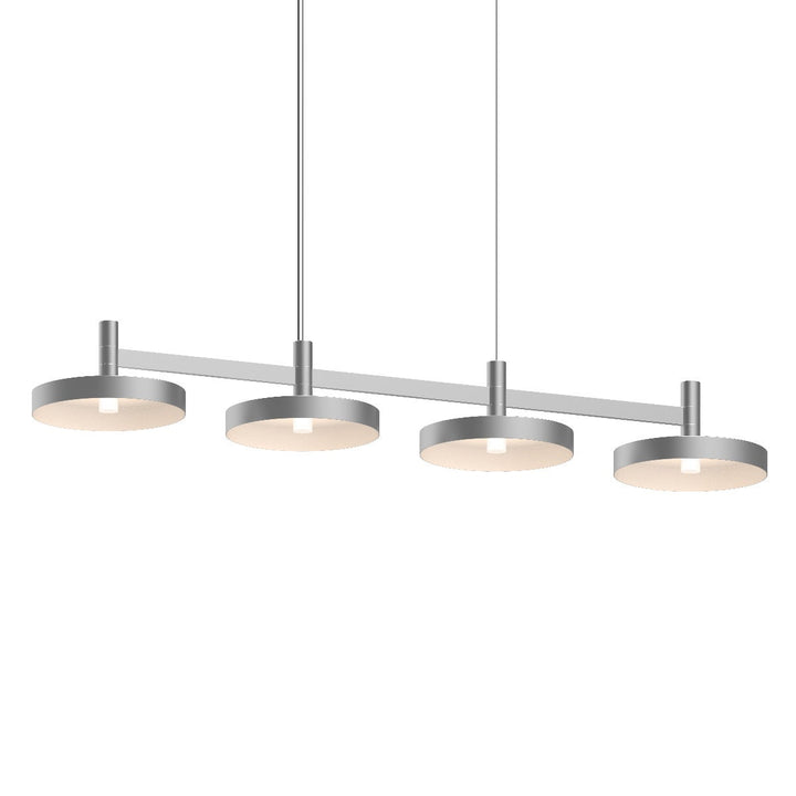 Sonneman Systema Staccato 4-Light Linear Pendant w/Pan Shades