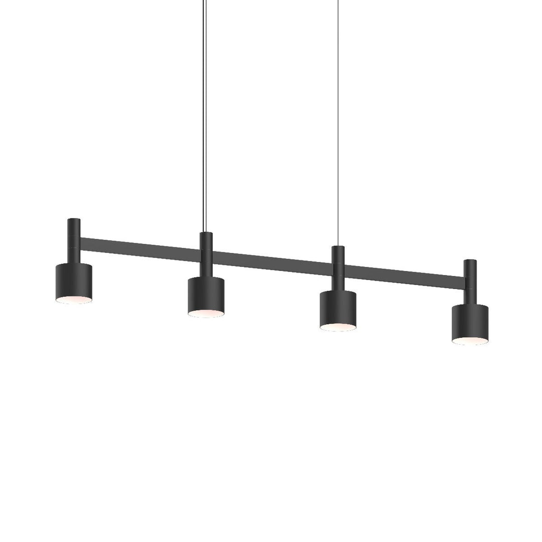 Sonneman Systema Staccato 4-Light Linear Pendant w/Drum Shades