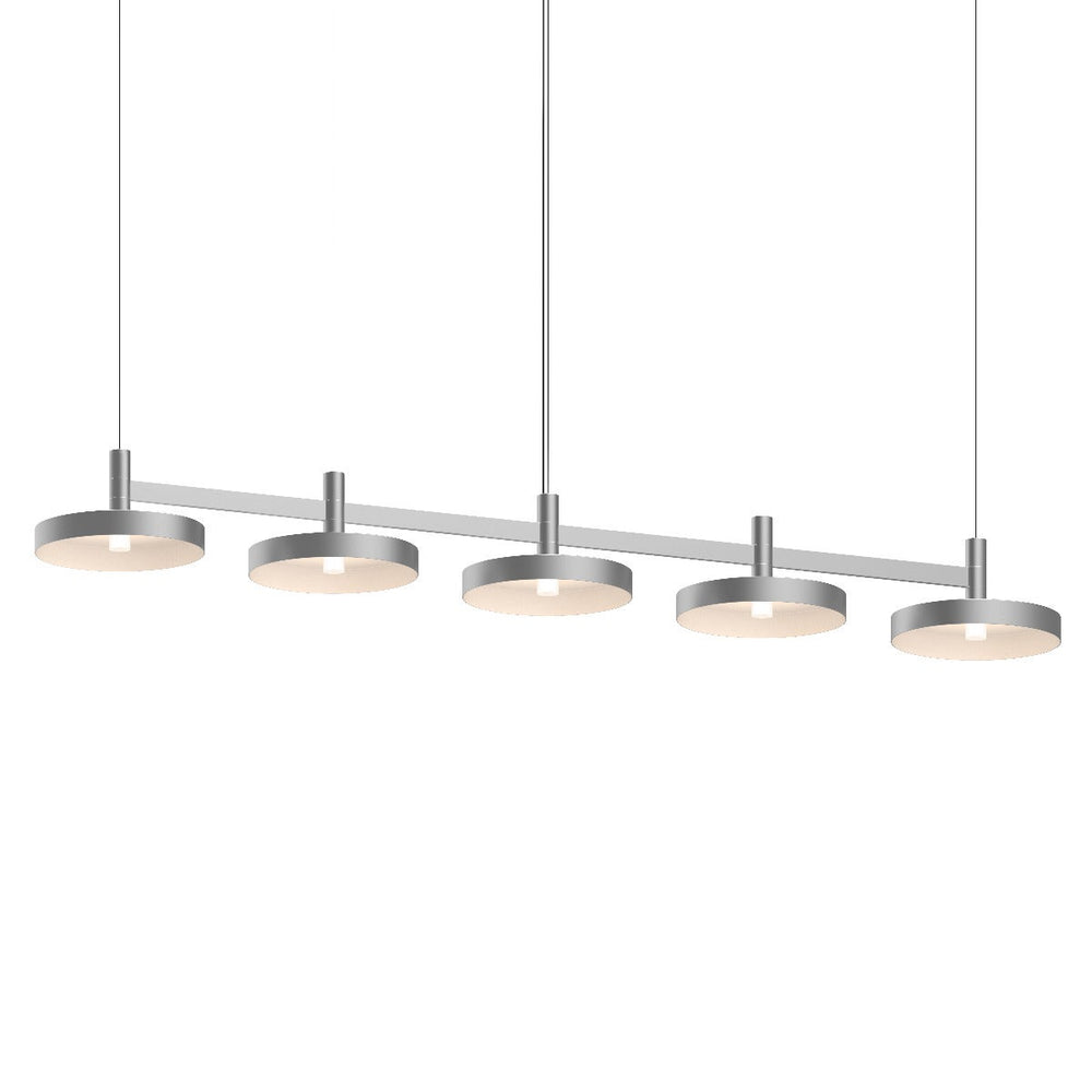 Sonneman Systema Staccato 5-Light Linear Pendant w/Pan Shades