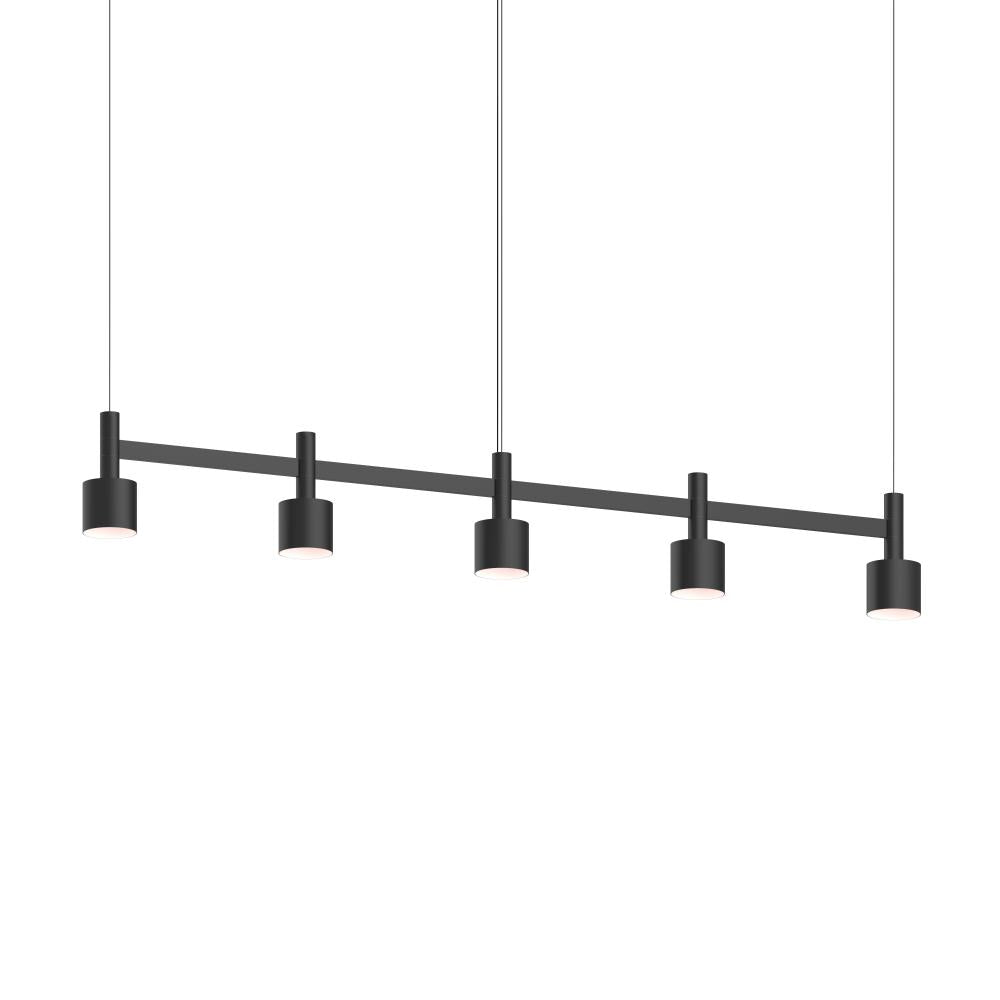 Sonneman Systema Staccato 5-Light Linear Pendant w/Drum Shades