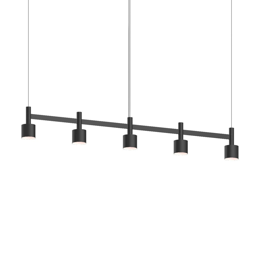 Sonneman Systema Staccato 5-Light Linear Pendant w/Drum Shades