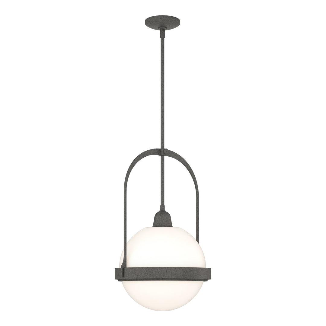 Atlas Pendant Mini-Pendants Hubbardton Forge Natural Iron 13.9x13.4x27.2 Clear Glass (ZM)