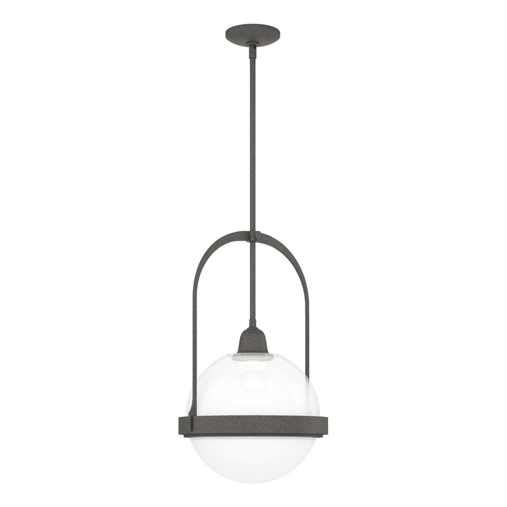 Atlas Pendant Mini-Pendants Hubbardton Forge Natural Iron 13.9x13.4x27.2 Opal Glass (GG)