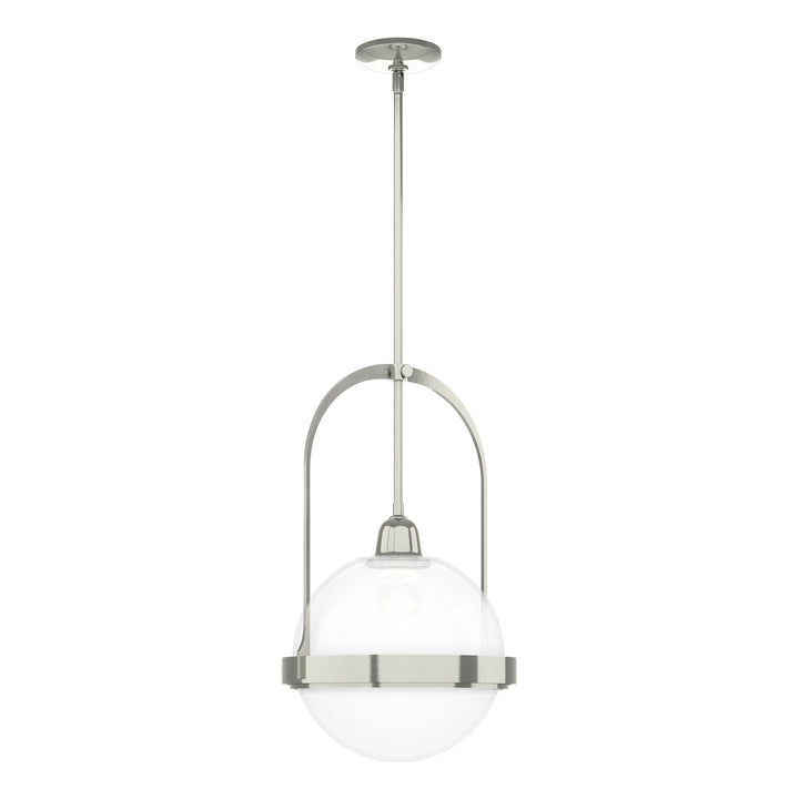 Atlas Pendant Mini-Pendants Hubbardton Forge Sterling 13.9x13.4x27.2 Opaline (WF)