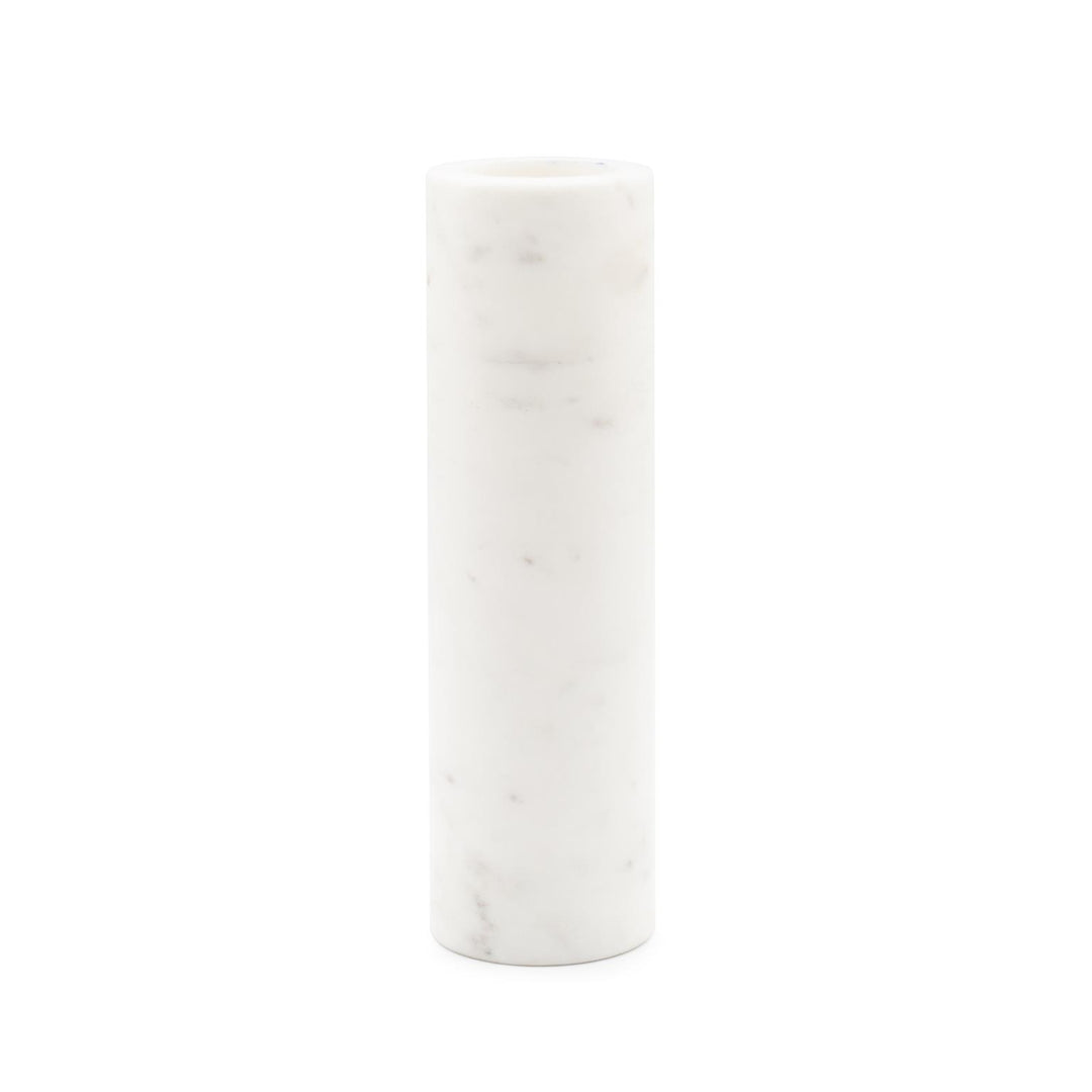 Howard Elliott Collection Nizzoli White Vase, Cylindrical