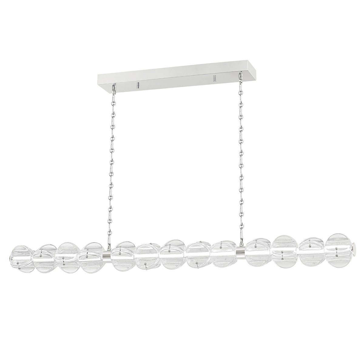 Hudson Valley Lighting Lindley Linear Chandelier Hudson Valley Lighting Polished Nickel  