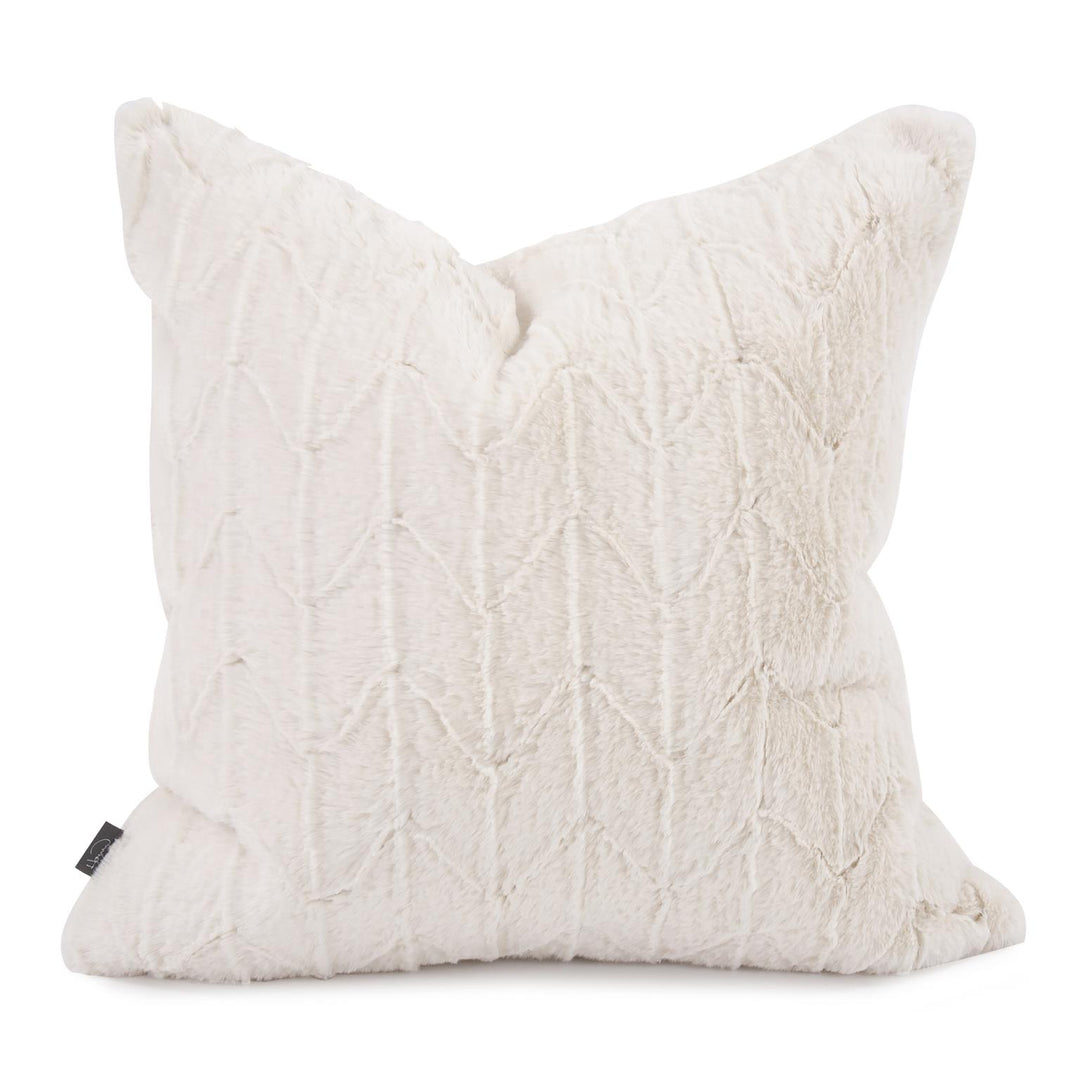 Howard Elliott Collection 20 x 20 Angora Natural Pillow  - Poly Insert Pillows Howard Elliott Collection   